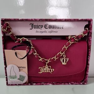 Juicy Couture Fuchsia Crossbody with Gold Chain